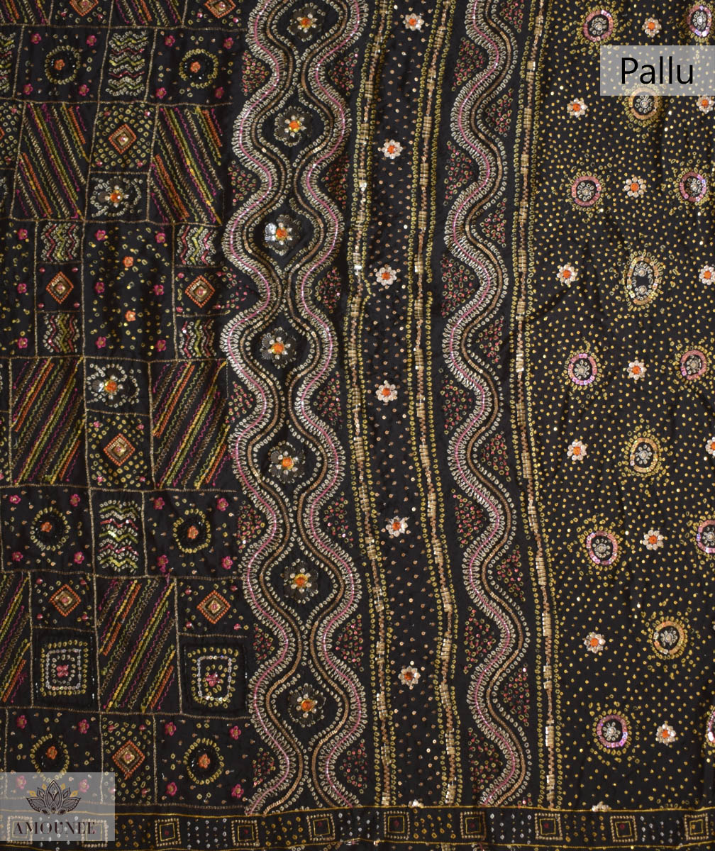 BANDHANI CREPE SILK SAREE